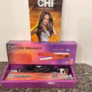 CHI Deep Brilliance 1” Digital Tatanium Flat Iron - Orange